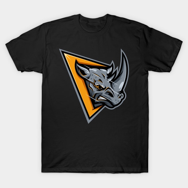 Angry rhino character design T-Shirt by Wawadzgnstuff